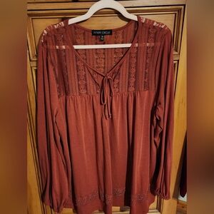 Women's Rust Blouse